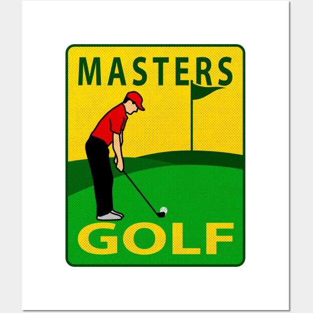 MASTERS GOLF PGA Wall Art by canzyartstudio